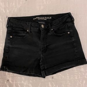 American Eagle Next Level Stretch Midi Shorts - Black